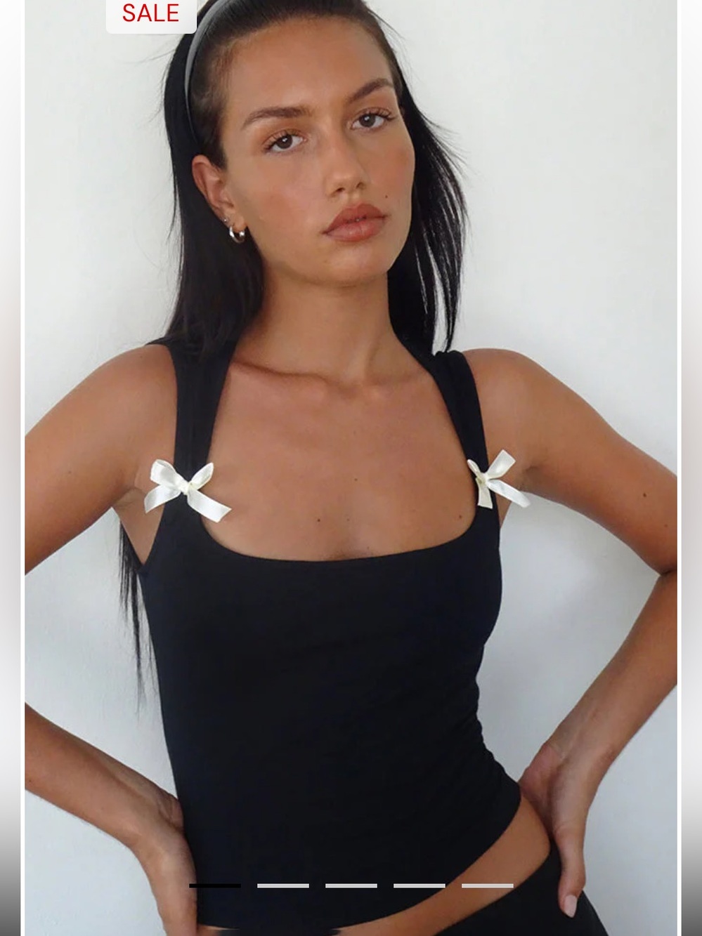 NWT Motel Rocks bow top and mini skirt set